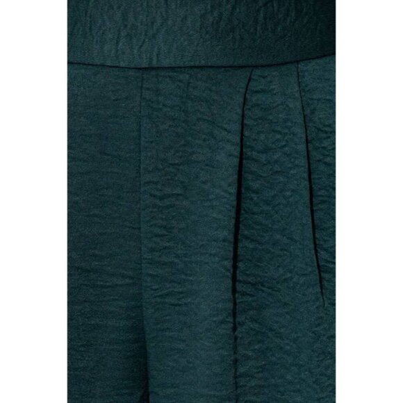 Green Bottom Tie Satin Pants - Picture 8 of 8